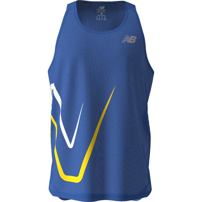 New Balance Mens Graphic Impact Run Singlet-1